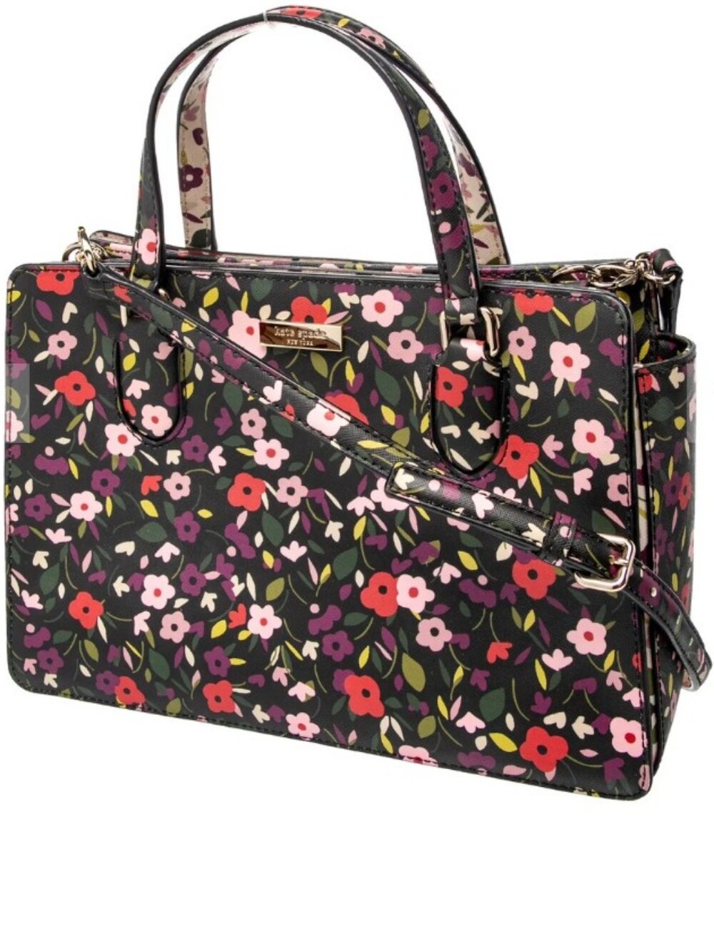 Kate Spade-Laurel Way Reese Floral Satchel-Croasbody Bag 🌺🥀 - Picture 7 of 10